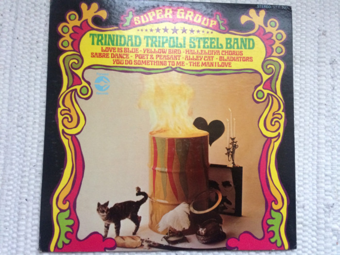 trinidad tripoli steel band super group 1971 disc vinyl lp muzica calypso latino