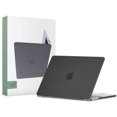 Husa Tech-Protect Smartshell pentru Apple MacBook Air 13 M2/M3/2022-2024 Negru Mat foto