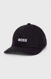 BOSS șapcă de baseball din bumbac culoarea negru, cu imprimeu, 50495121