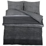 Cumpara ieftin Set cu husa de pilota, gri inchis, 225x220 cm, bumbac