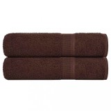 VidaXL Prosoape de duș 2 buc maro 70x140 cm 360 g/m&sup2; 100% bumbac
