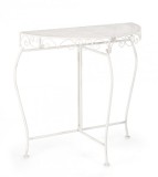 Consola otel alb patinat Emily 75x36x75 cm