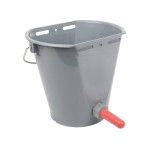 Cumpara ieftin Galeata Alaptare Vitel 8L Melasty, 1 Tetina Cauciuc, Suport Metalic, Plastic Dur