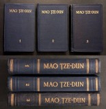 1953 MAO TZE DUN Operele Presedintelui Chinei OPERE ALESE 1462 pag Vol 1 2 3 I II III Istorie Politica Filosofie Propaganda Razboi Revolutie CHINA