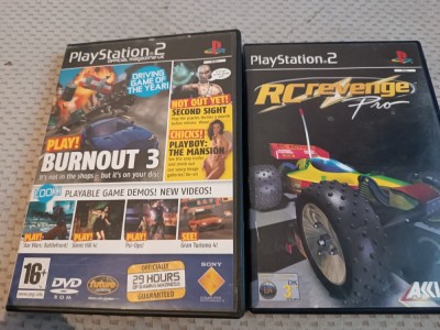 Joc 2 jocuri de colectie Burnout 3 si RC Revenge , curse auto masini pt ps2 playstation2 ps 2 foto
