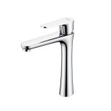 Robinet pentru chiuveta Leziter Evos, cromat, monocomanda, cartus ceramic