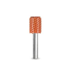 Valec s Činn&yacute;m čelom pr -13mm stopka 6mm , Granulatie Saburr FOARTE ASPRA - PORTOCALIE