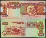 ANGOLA █ bancnota █ 500000 Kwanzas █ 1991 █ P-134 █ UNC █ necirculata