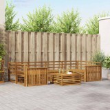 vidaXL Set de canapele de exterior 7 pcs natural Lemn Solid de Acacia 3373094