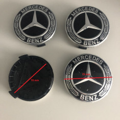 Capacele janta MERCEDES 75/70 mm NEGRU S