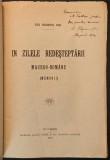 Aromani Rara 1924 IN ZILELE RENASTERII MACEDO ROMANE Gusu Papacostea Goga DEDICATIE AUTOGRAF Monografie MOLOVISTEA Scolile Grecesti Memorii Machidoni