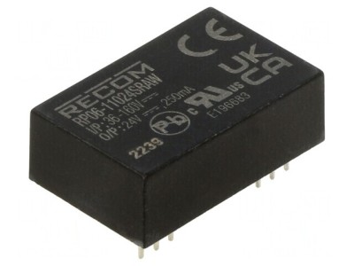 Convertor DC/DC 6W 36-160V la 24V 250mA DIP24 foto