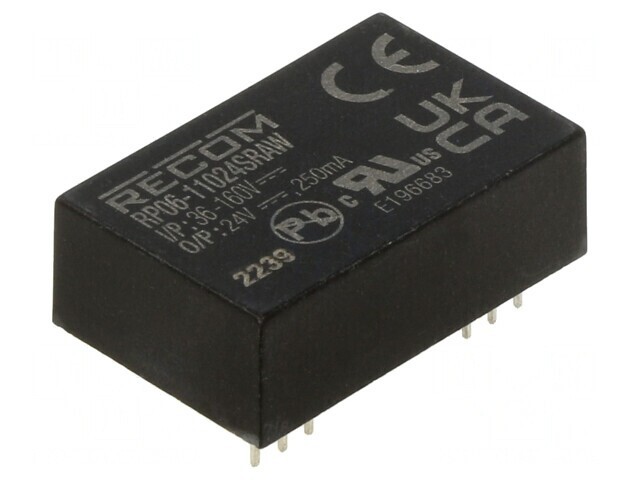 Convertor DC/DC 6W 36-160V la 24V 250mA DIP24