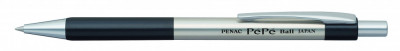 Pix Metalic Penac Pepe, Rubber Grip, 0.7mm, Accesorii Negre - Scriere Albastra foto