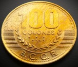 Cumpara ieftin Moneda exotica 100 COLONES - COSTA RICA, anul 2000 * cod 356 - patina frumoasa, America Centrala si de Sud