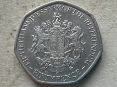 GIBRALTAR-50 PENCE 2017 (50th Anniversary of the Referendum)