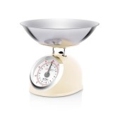 Cantar mecanic de bucatarie Eta Storio, vas 5 l, otel inoxidabil, maxim 5 kg, design retro, Bej
