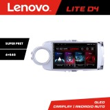 Navigatie Toyota Yaris 2010-2018 Lenovo Lite D4, Android 4+64 GB