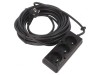 Prelungitor Alimentare 10m 16A Negru 3 Prize PVC