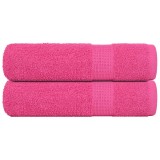 Gossi prosoape de maini, frogn, 2 buc., roz, 50x100 cm, 360 g/m2