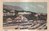 Sinaia Vedere cu Gara (circulata 1923)