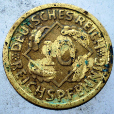 1.508 GERMANIA WEIMAR 10 REICHSPFENNIG 1930 G