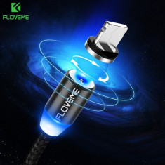 Cablu magnetic pentru incarcare telefon, mufa : Micro Usb tip C Iphone foto