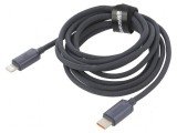 Cablu USB 2.0 Apple Lightning și USB C, 2m, negru, 20W, Baseus