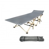 Pat pliabil de campanie, camping gri 190x66x42 cm Breckner Germany