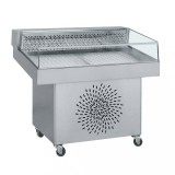 Vitrina rece expunere peste si fructe de mare, 110cm, inox