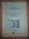 Advances in fuzzy sets and applications