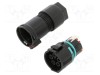 Conector alimentare AC clichet mamă TH389 23mm 0,25-1,5mm2 TECHNO