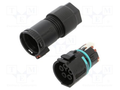 Conector alimentare AC clichet mamă TH389 23mm 0,25-1,5mm2 TECHNO foto