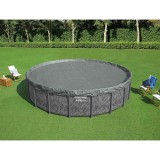 Bestway Husă pentru piscină &Oslash;4,27 m Rotund Poliester Gri 42035731