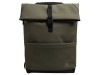Rucsac Laptop 15.6 inch Exacompta Young, Kaki, Impermeabil, Poliester Reciclat, Buzunar Sticla, Fermoar
