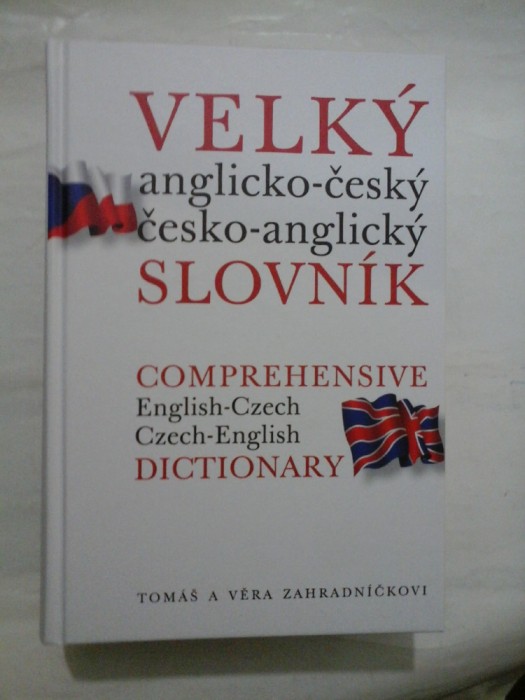 Comprehensive ENGLISH-CZECH / CZECH-ENGLISH Dictionary (englez-ceh / ceh-roman) - TOMAS A VERA ZAHRADNICKOVI