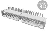 Conector IDC tată 40 pini 90&deg; THT HARTING - Soclu 2x20