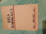 revista &bdquo;Ideea rom&acirc;nească&rdquo; nr. 1/1935