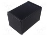 Carcasă aluminiu negru HAMMOND 1455 cu panou ABS 160x104,5x104,5 mm