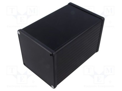 Carcasă aluminiu negru HAMMOND 1455 cu panou ABS 160x104,5x104,5 mm foto