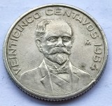 276. Moneda Mexic 25 centavos 1964