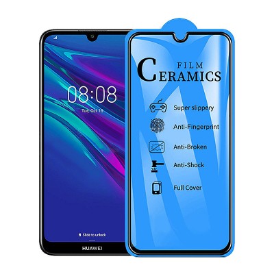 Folie Protectie Ecran OEM pentru Huawei Honor Play 8A / Huawei Y6 (2019), Plastic, Full Face, Full Glue, 2.5D foto