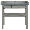 Esschert Design Banc de lucru pentru grădină, gri, CF29G