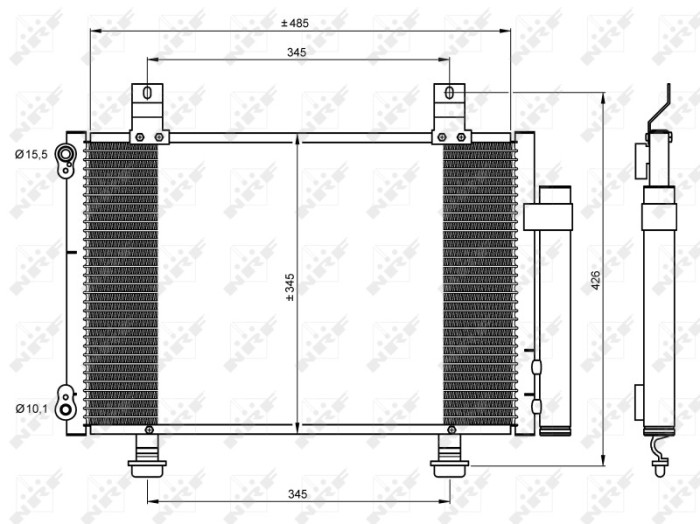 NRF 35645 Condensator, climatizare