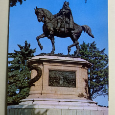 Carte poștală Iasi-statuia lui Ștefan cel Mare