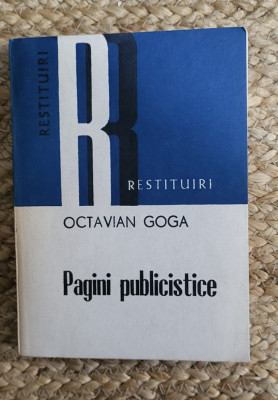 PAGINI PUBLICISTICE -OCTAVIAN GOGA foto