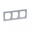Rama ornament 3 posturi Legrand Suno aluminiu periat 721563
