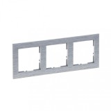 Rama ornament 3 posturi Legrand Suno aluminiu periat 721563