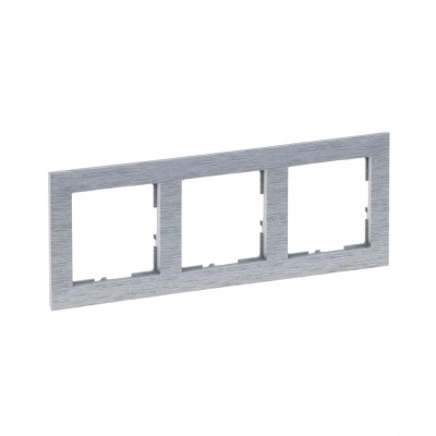 Rama ornament 3 posturi Legrand Suno aluminiu periat 721563 foto