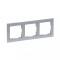 Rama ornament 3 posturi Legrand Suno aluminiu periat 721563
